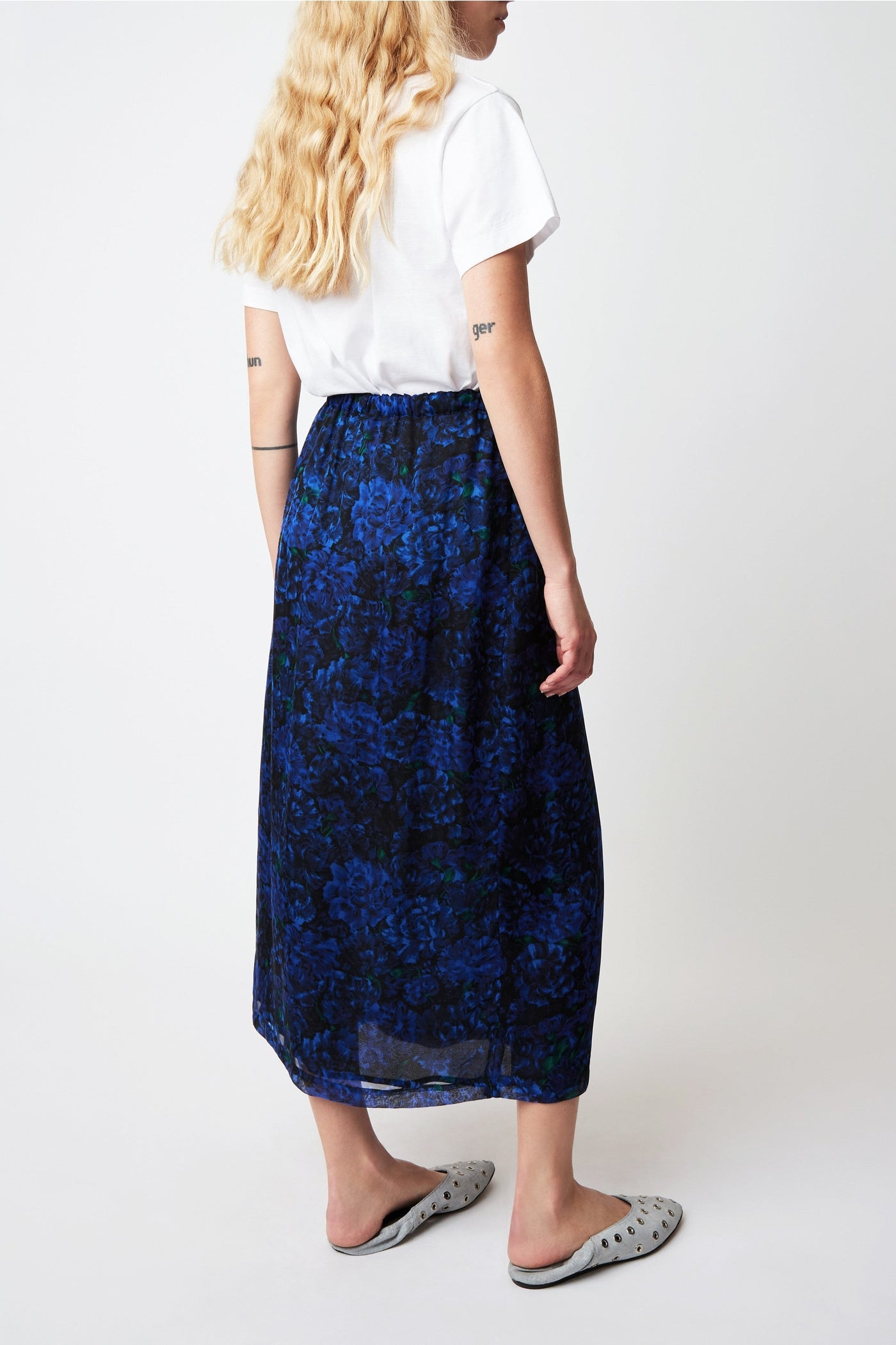 Jupe Julee Muse en soie - Nuit