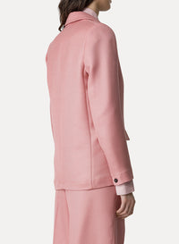 Veste croisée en laine - Rose