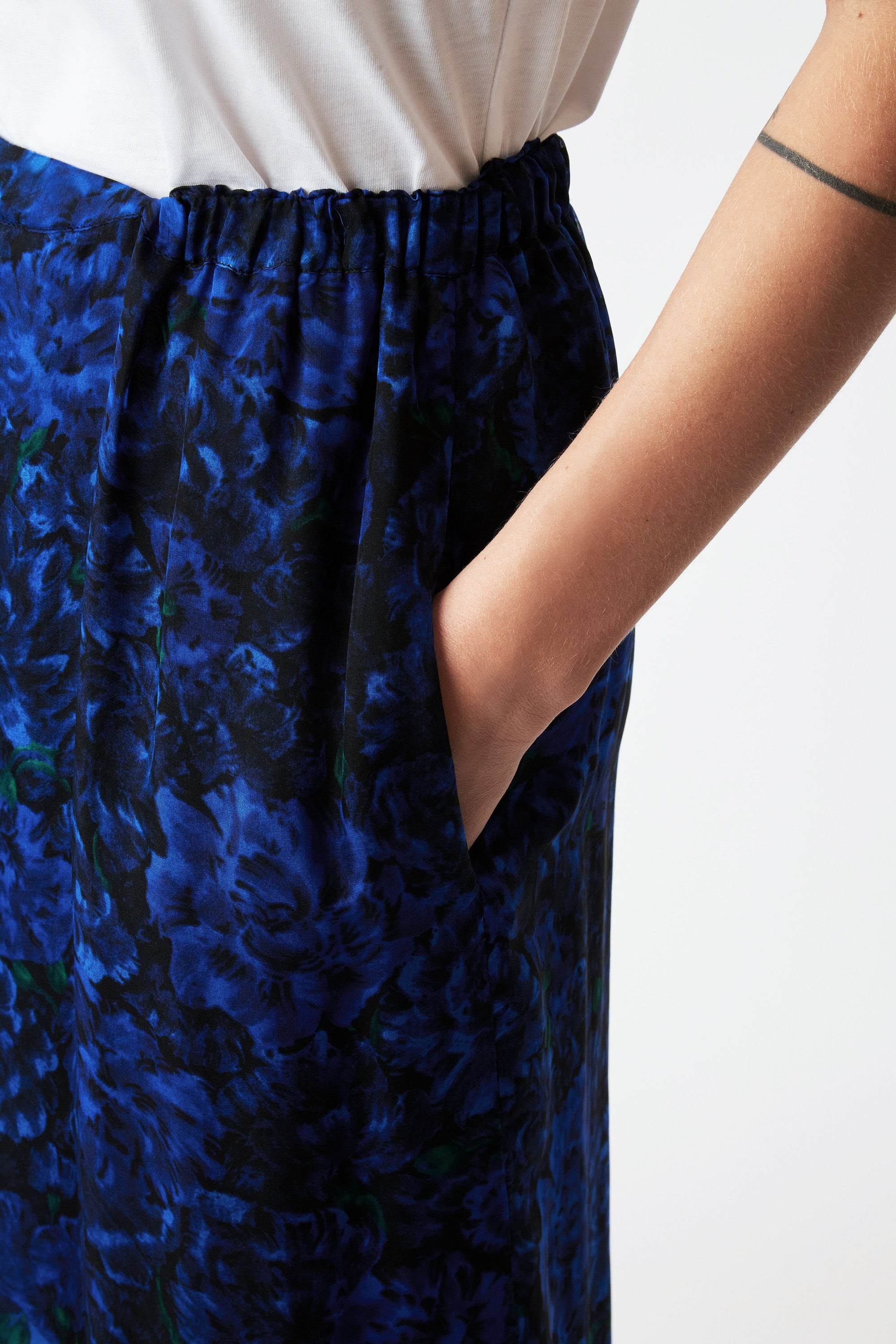 Jupe Julee Muse en soie - Nuit