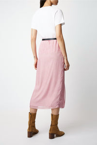 Jupe Julee Muse en soie - Rose