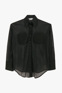 Pocket Detail Shirt - Black