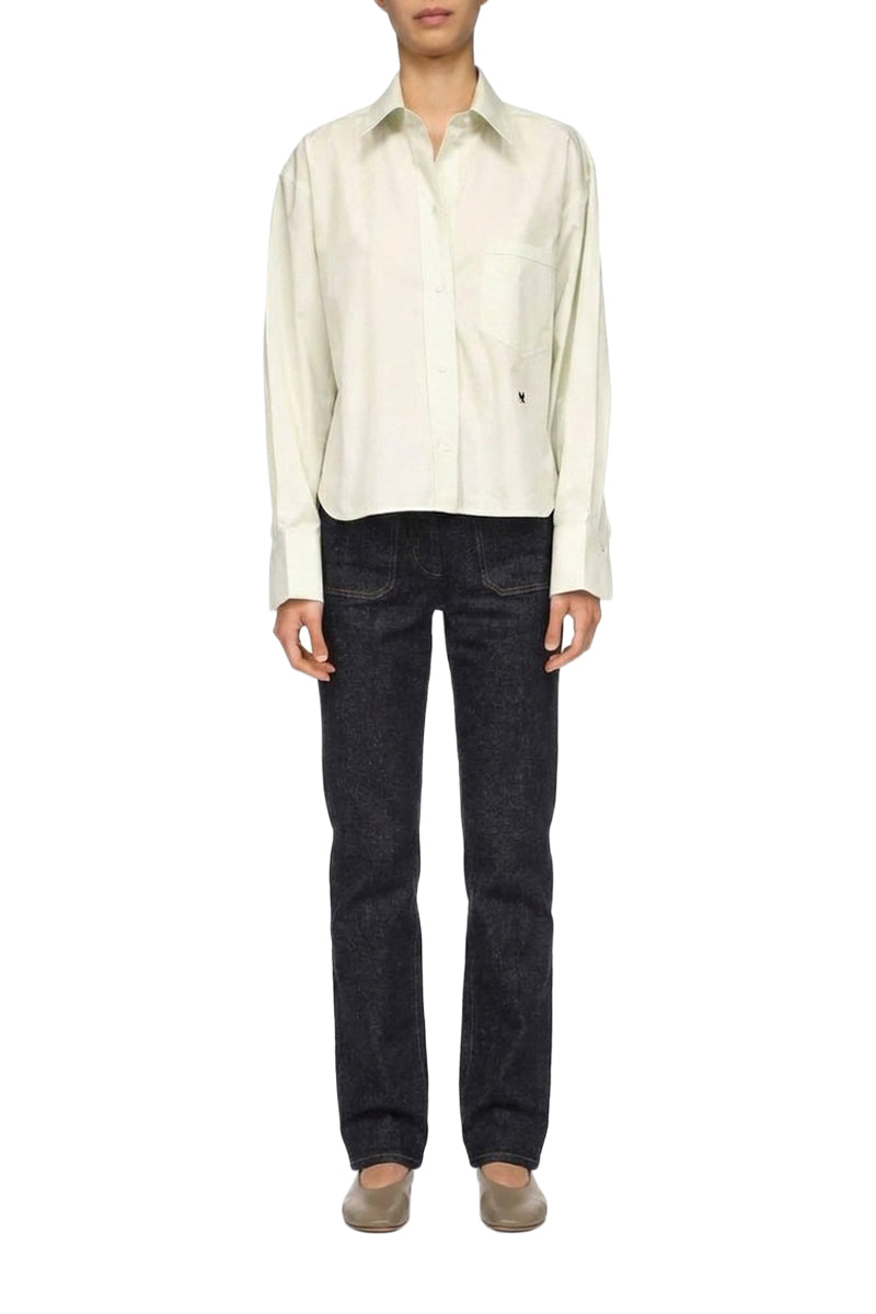Cropped Long Sleeve Shirt - Aloe