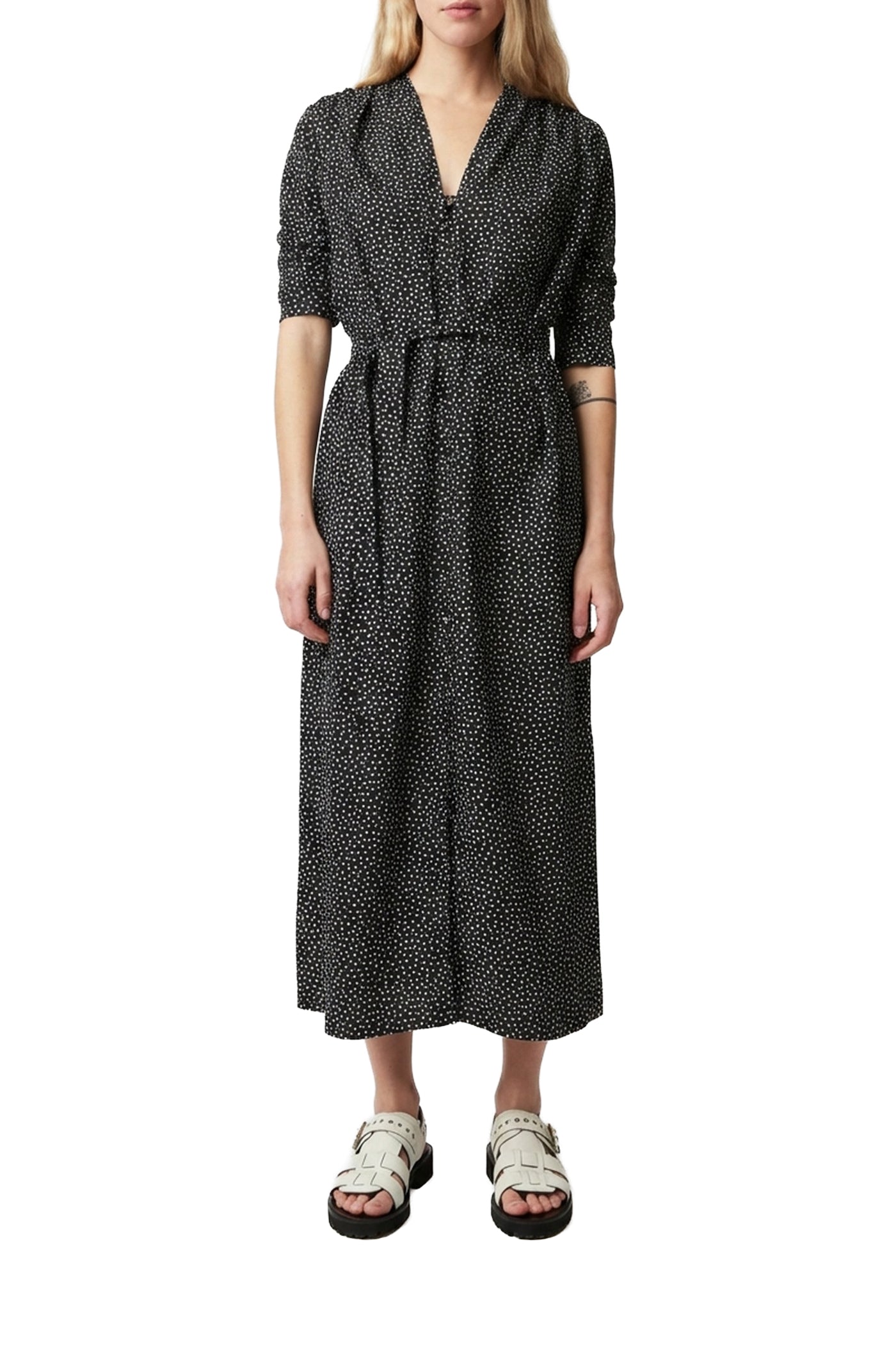 Robe longue Edward Tic Tac - Noir