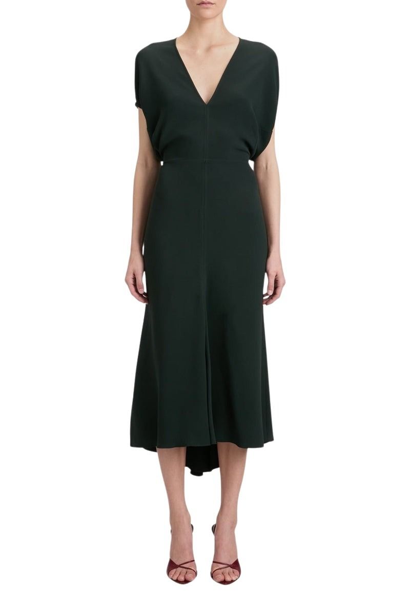 Edith Midi Dress - Dark Pine