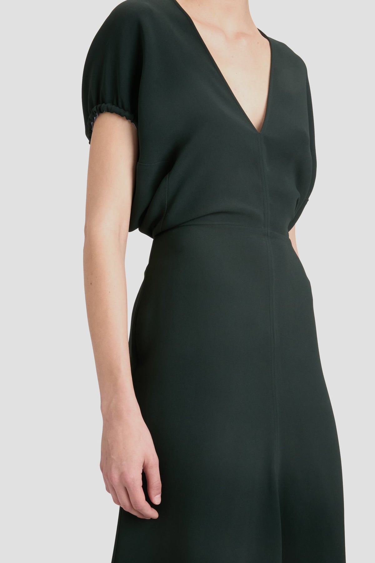 Edith Midi Dress - Dark Pine