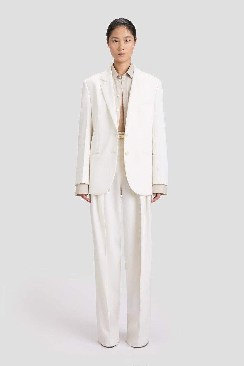 Classic Tailored Jacket - Ivory