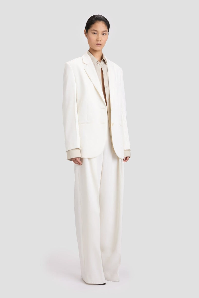 Classic Tailored Jacket - Ivory
