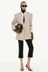 Relaxed Double Breasted Jacket - Pumice