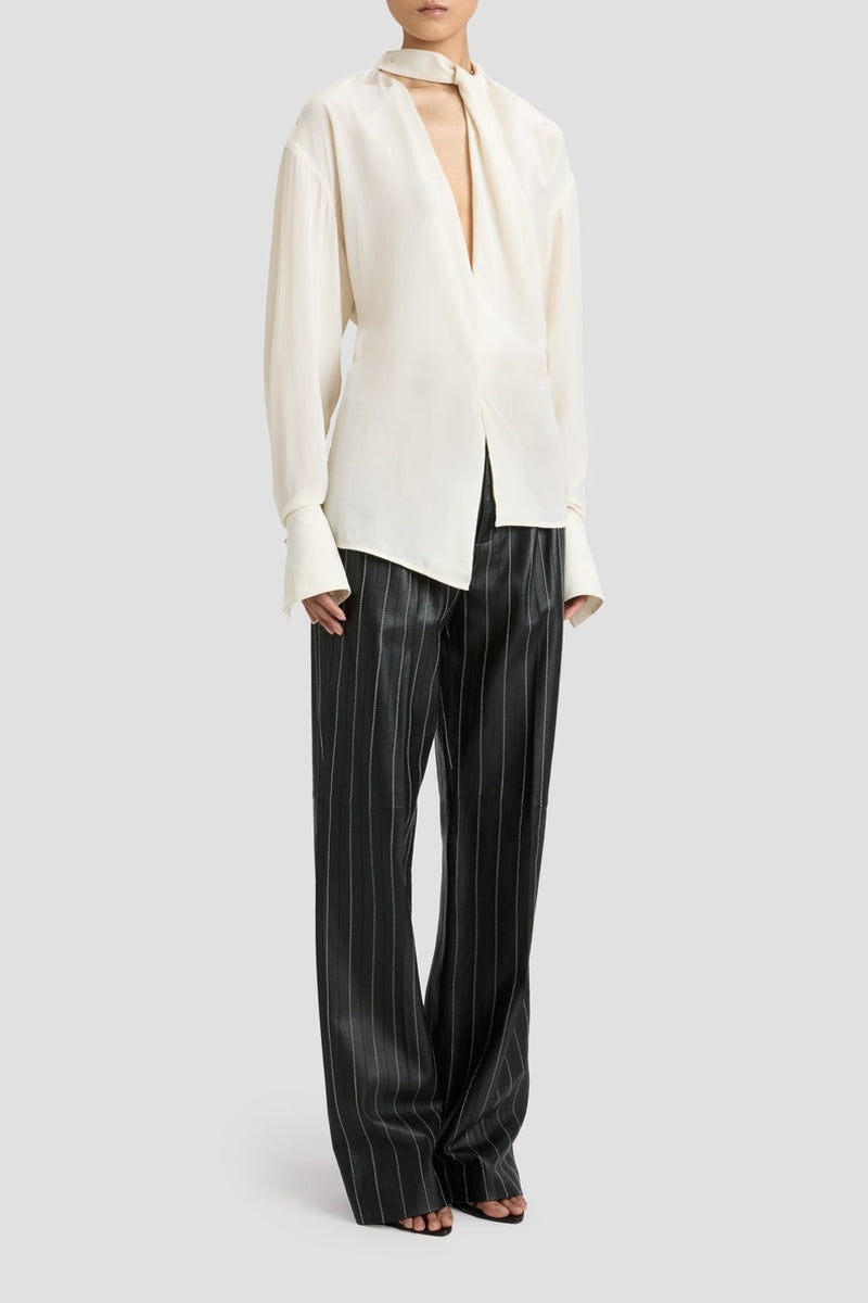Drape Detail Blouse - Ivory