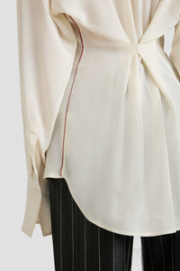Drape Detail Blouse - Ivory