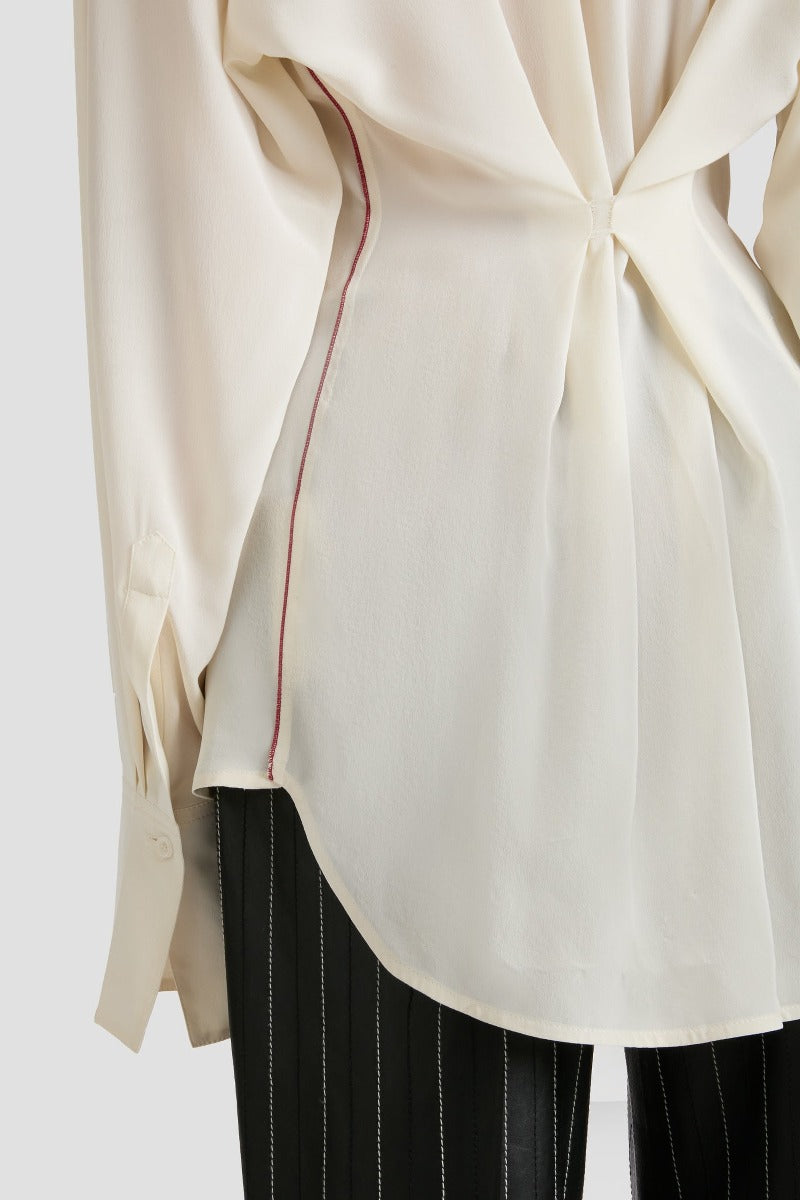 Drape Detail Blouse - Ivory