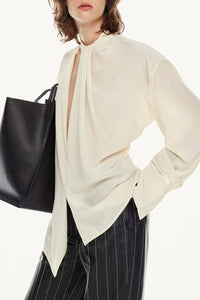 Drape Detail Blouse - Ivory