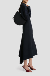 Kick Detail Skirt - Navy