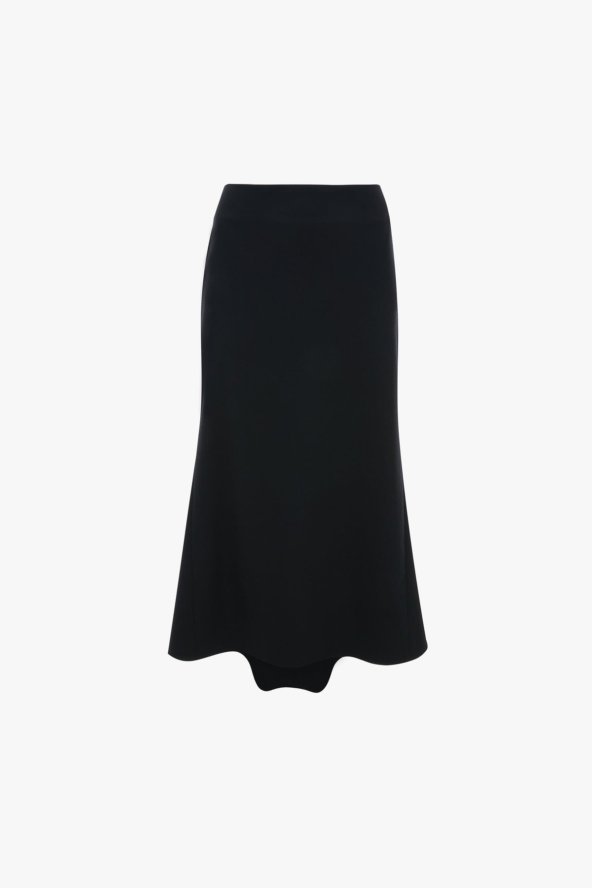 Kick Detail Skirt - Navy
