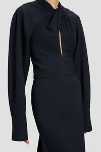 Twist Detail Top - Navy