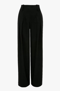 High Waist Cinch Trouser - Black