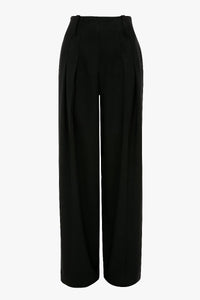 High Waist Cinch Trouser - Black
