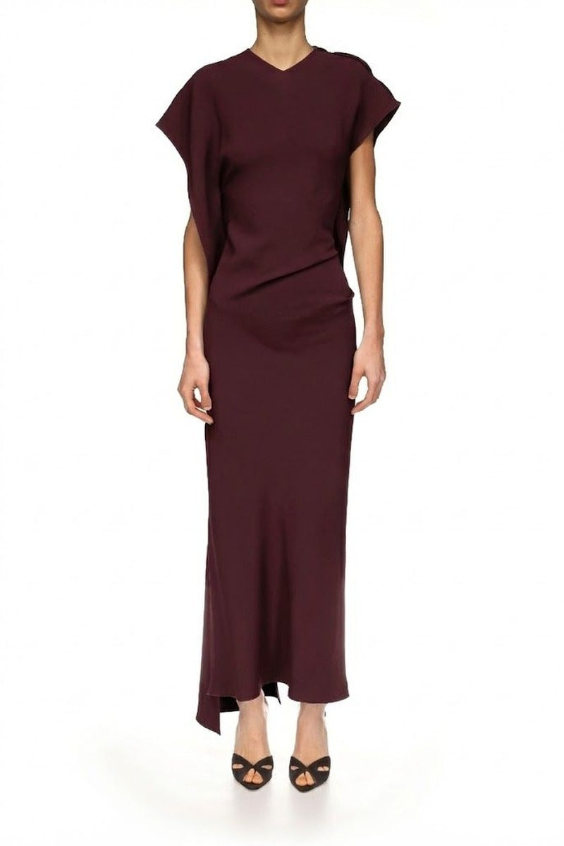 Victoria Midi Dress - Cinnabar Red