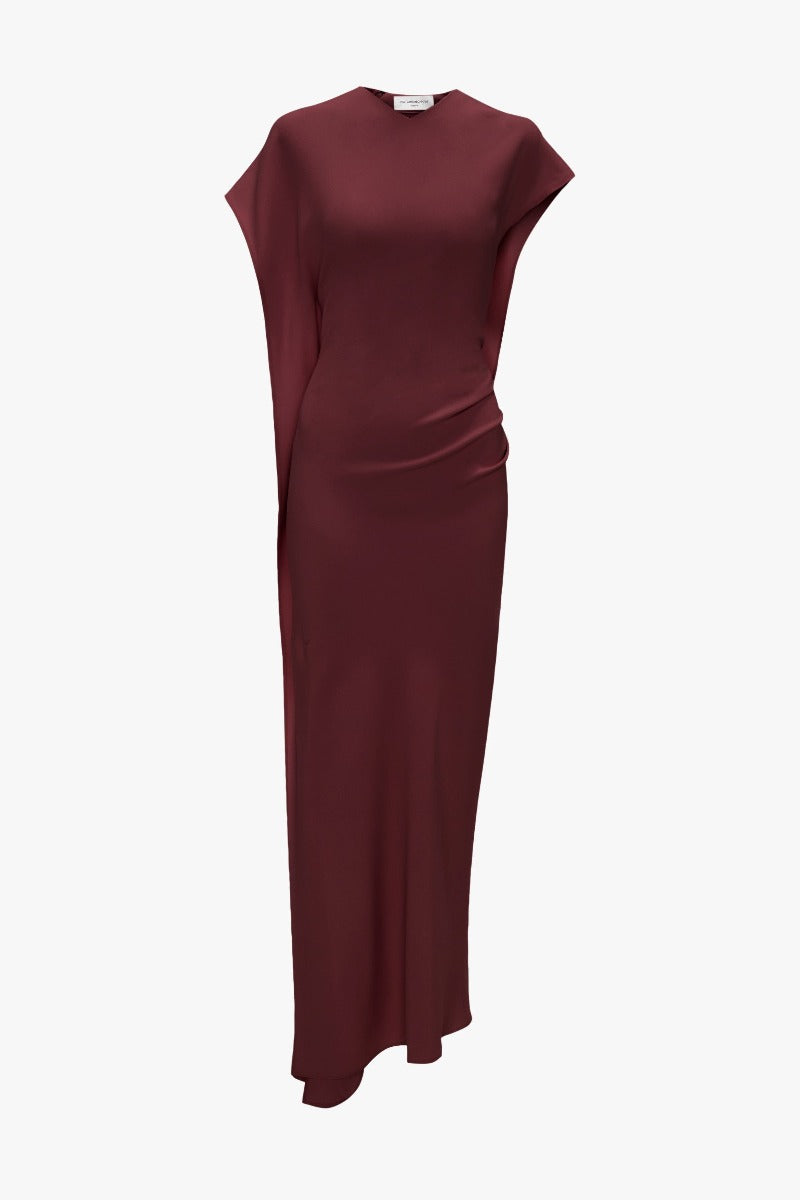Victoria Midi Dress - Cinnabar Red