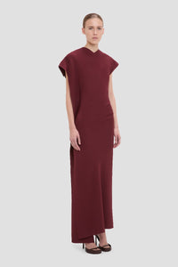 Victoria Midi Dress - Cinnabar Red