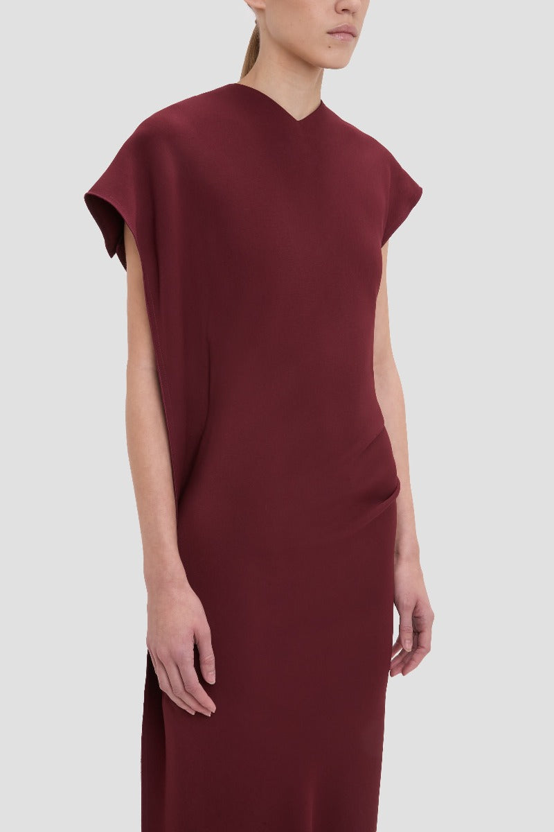 Victoria Midi Dress - Cinnabar Red
