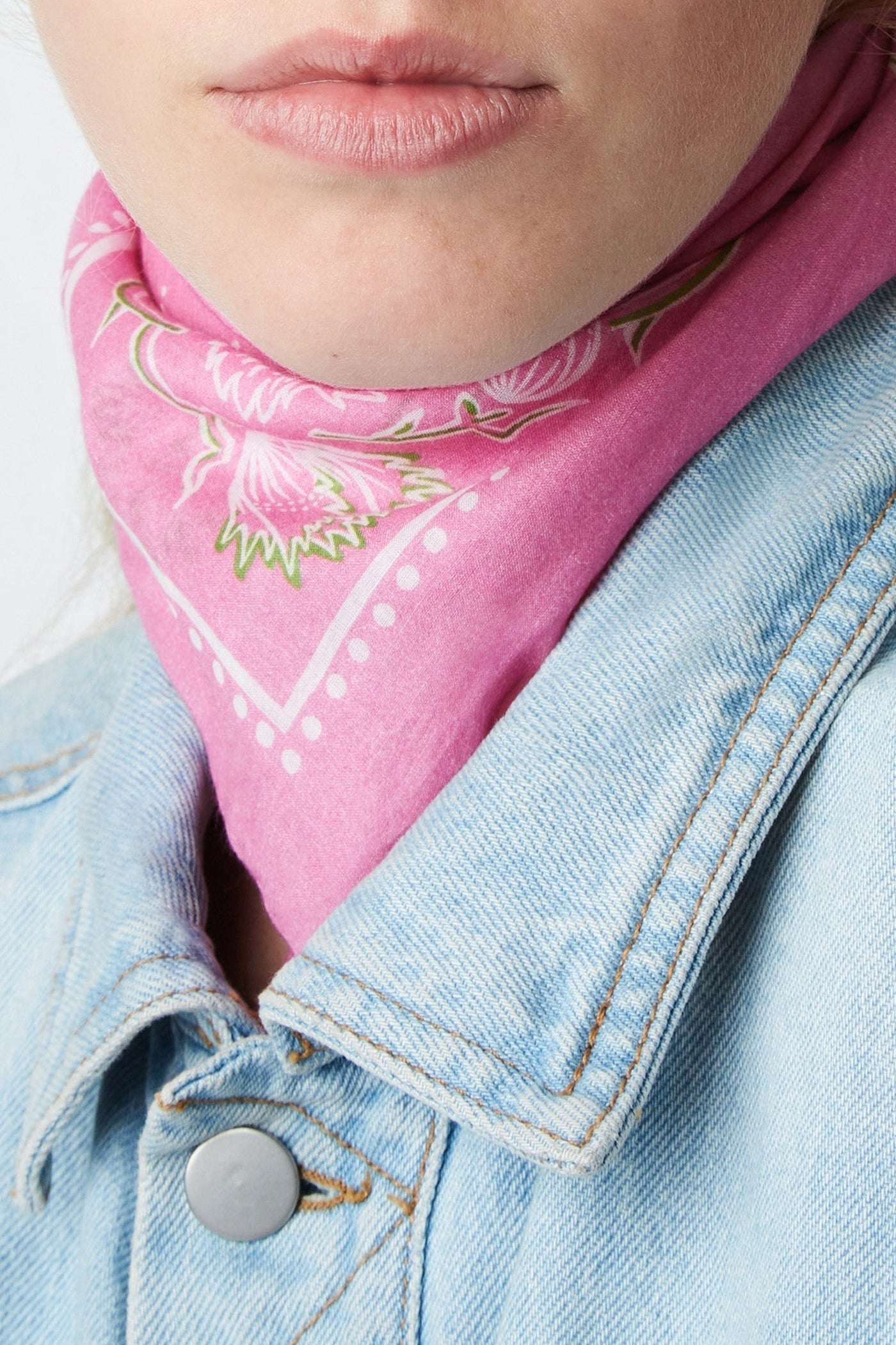 Foulard Jess en coton - Pink