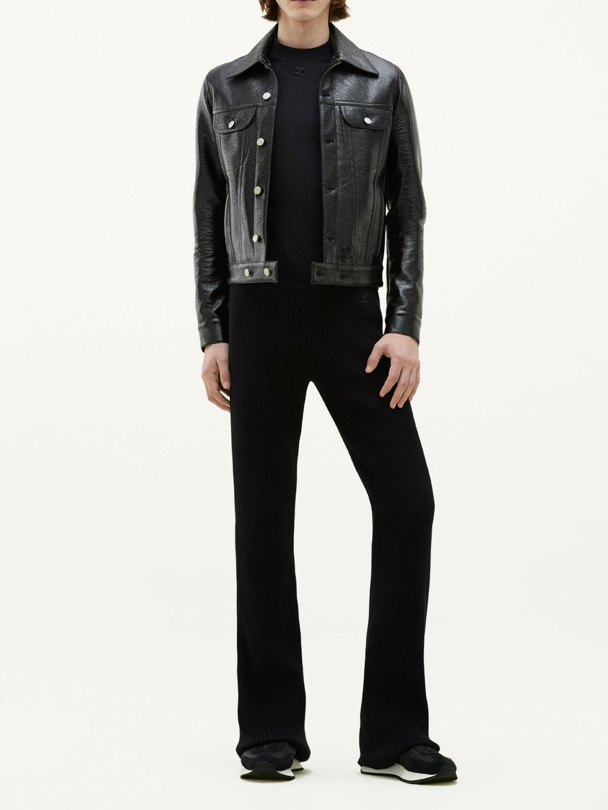 Blouson Trucker V cut - Black