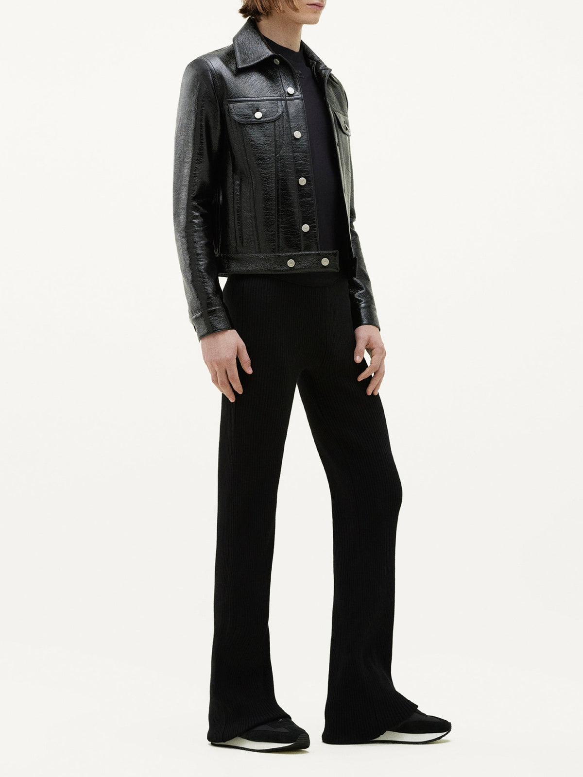 Blouson Trucker V cut - Black