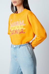Sweatshirt Louis Sunrise - Mandarine