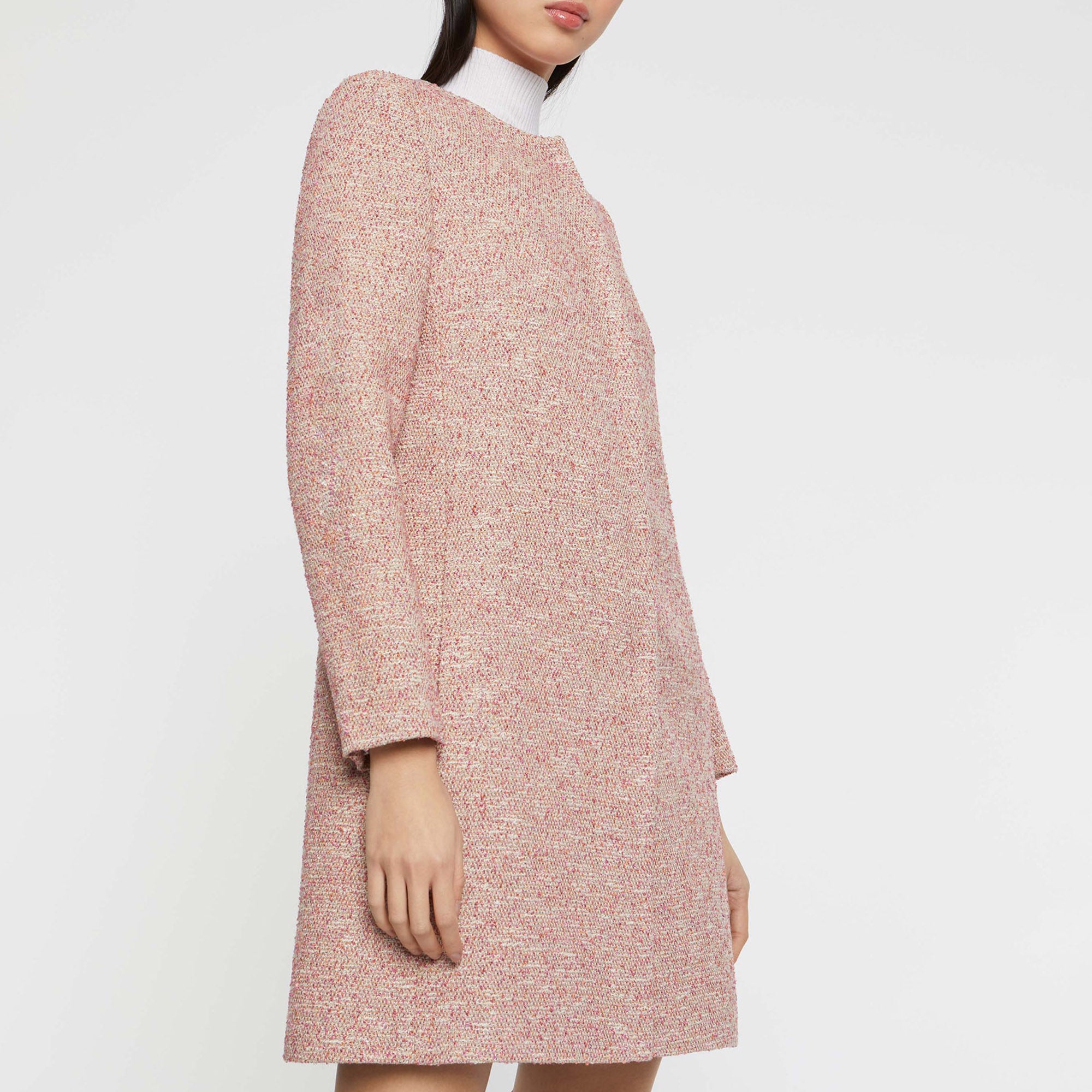 Trapeze tweed coat - Multicolor