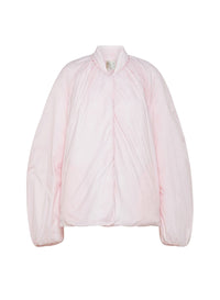 Manteau à col classique en soie mélangée - Oyster