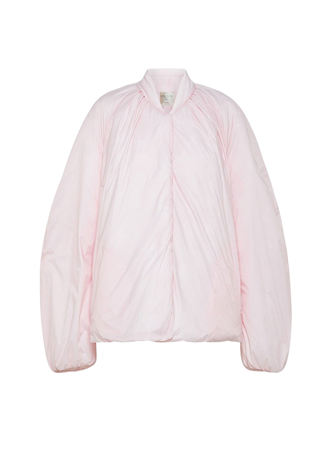 Manteau à col classique en soie mélangée - Oyster