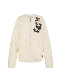 Bomber with embroidery - Ivory