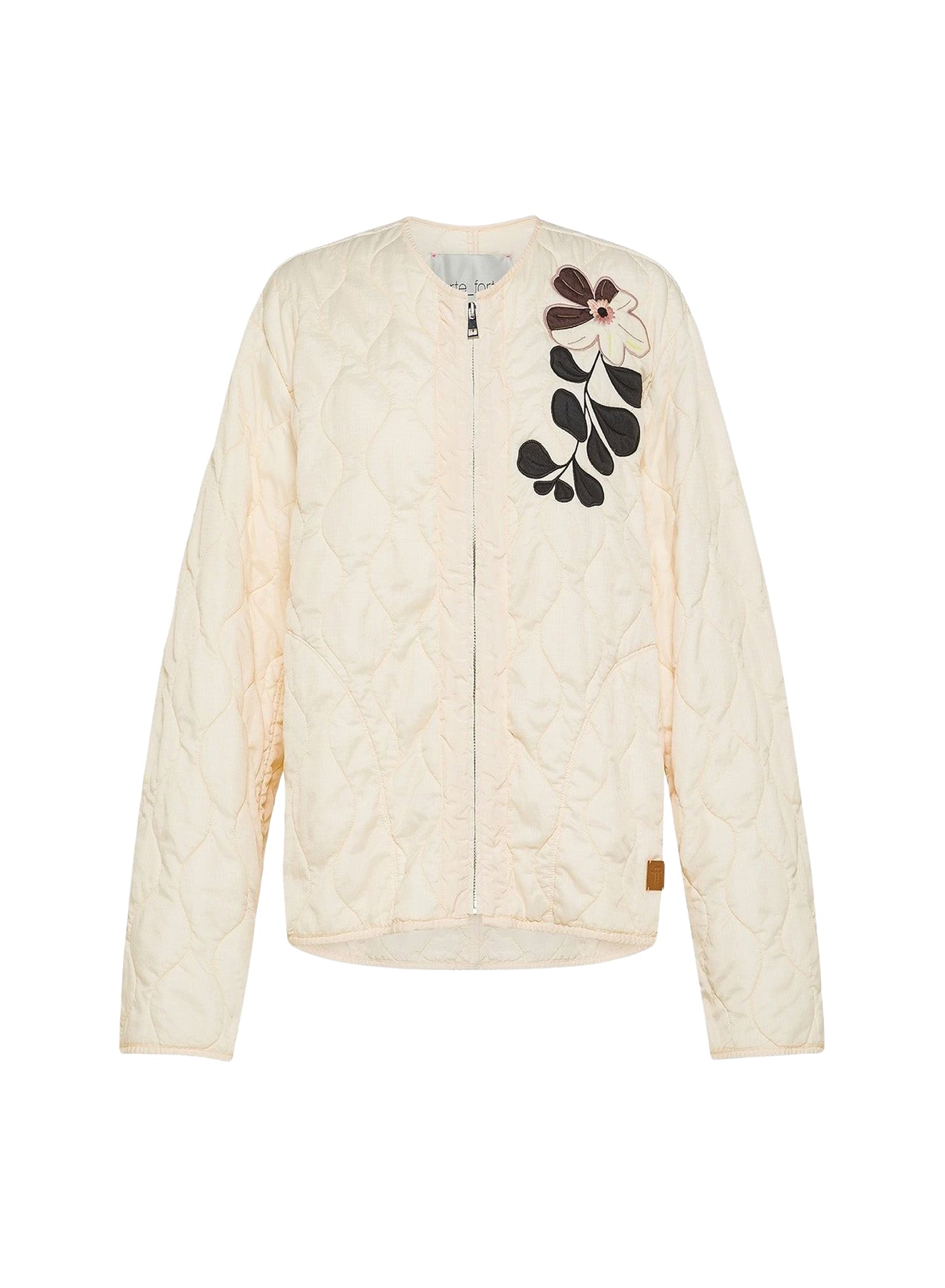 Bomber with embroidery - Ivory