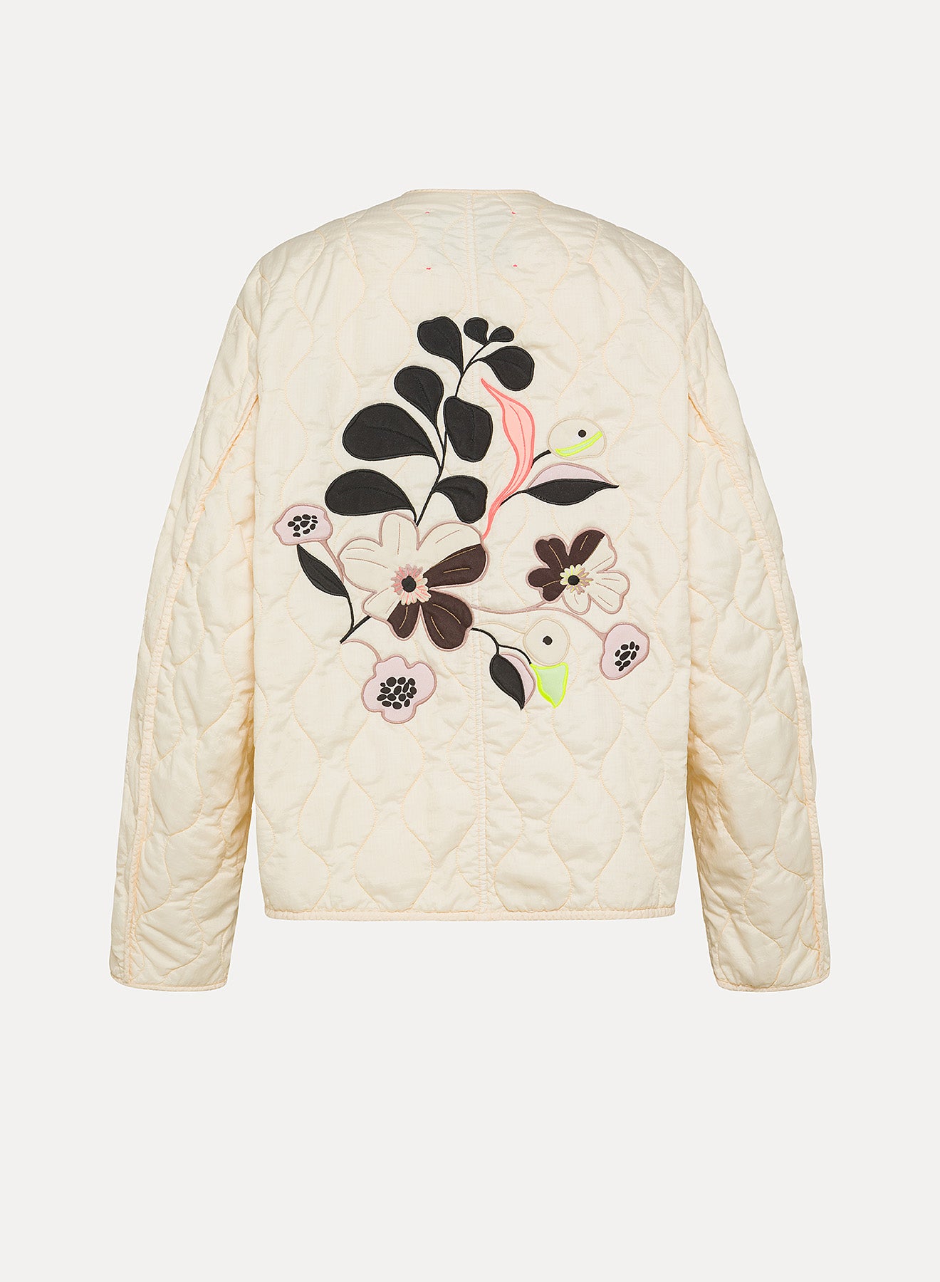 Bomber with embroidery - Ivory
