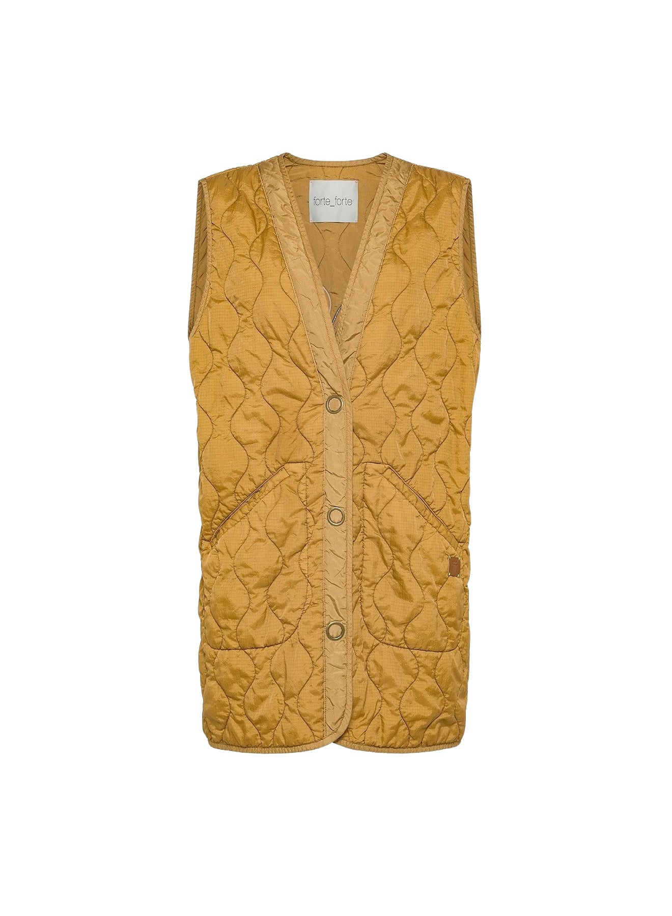 Quilted waistcoat - Gold
