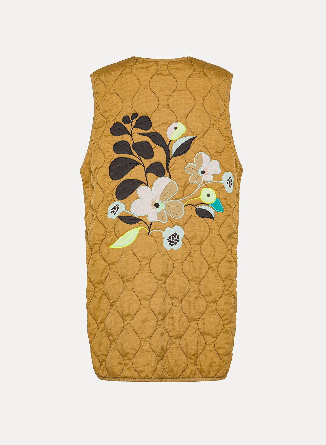 Quilted waistcoat - Gold