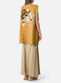 Quilted waistcoat - Gold