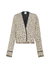 Short linen jacket - Dune