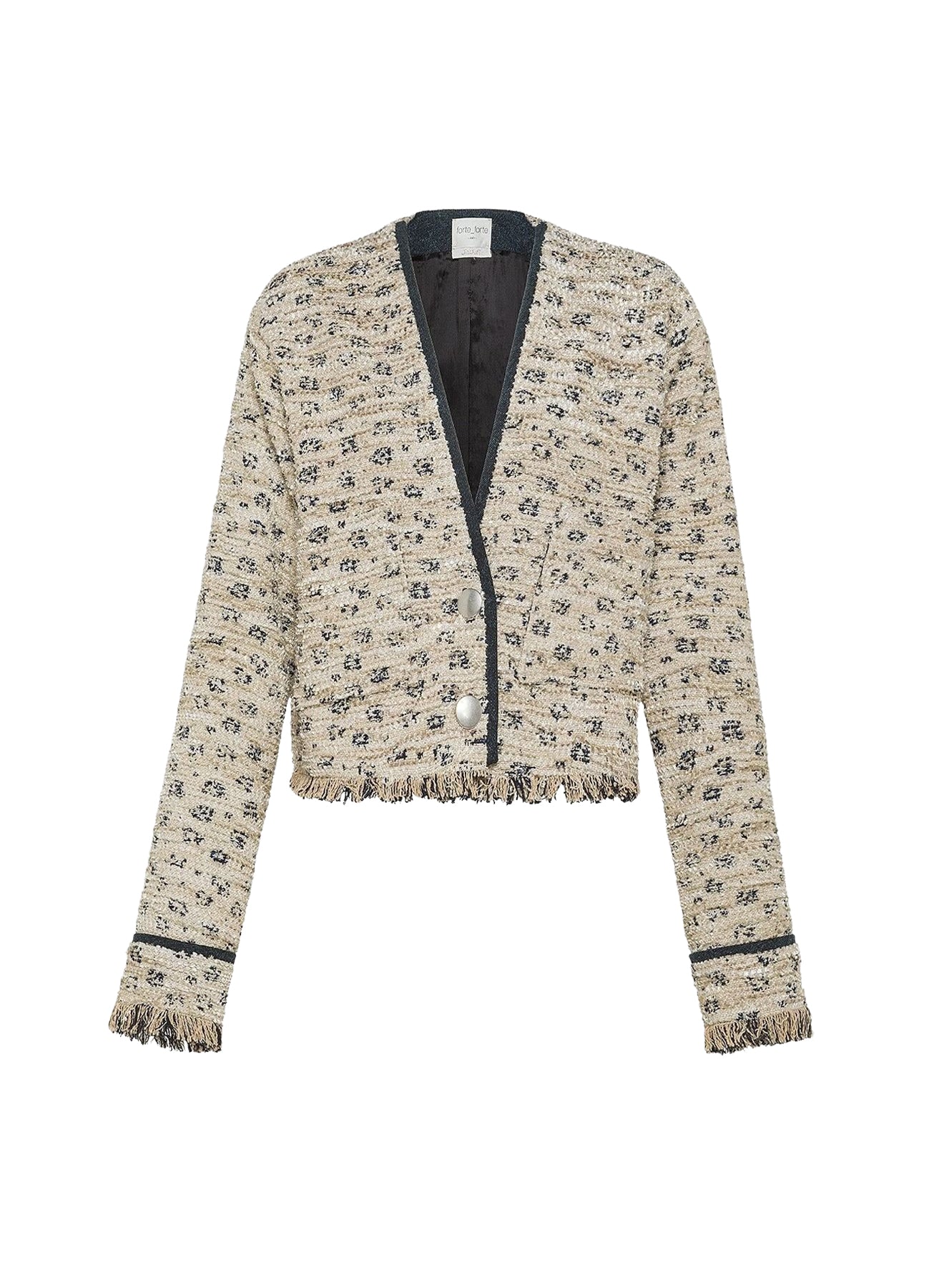 Short linen jacket - Dune