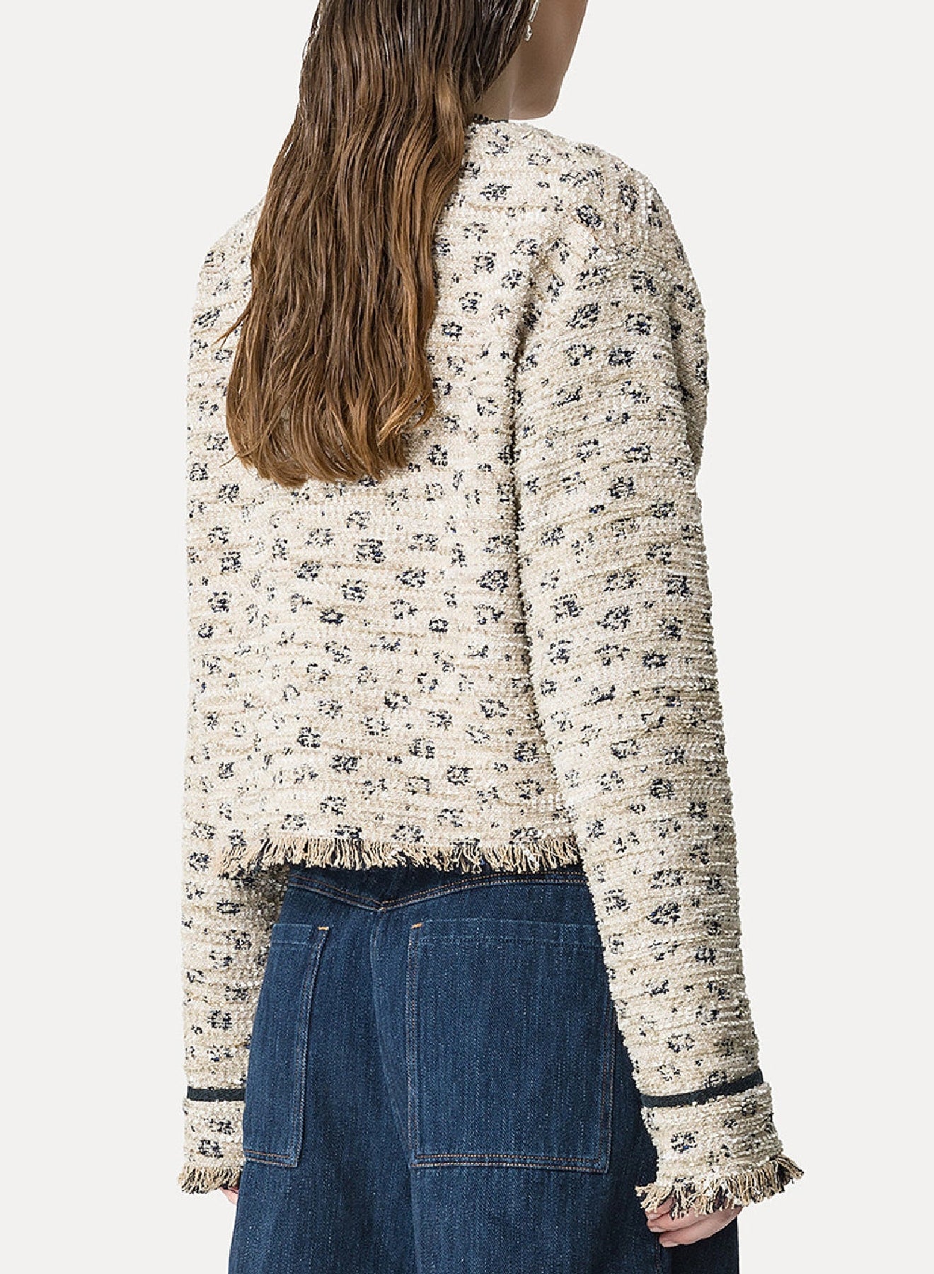 Short linen jacket - Dune