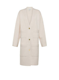 Manteau en laine cachemire mélangé - Ivory