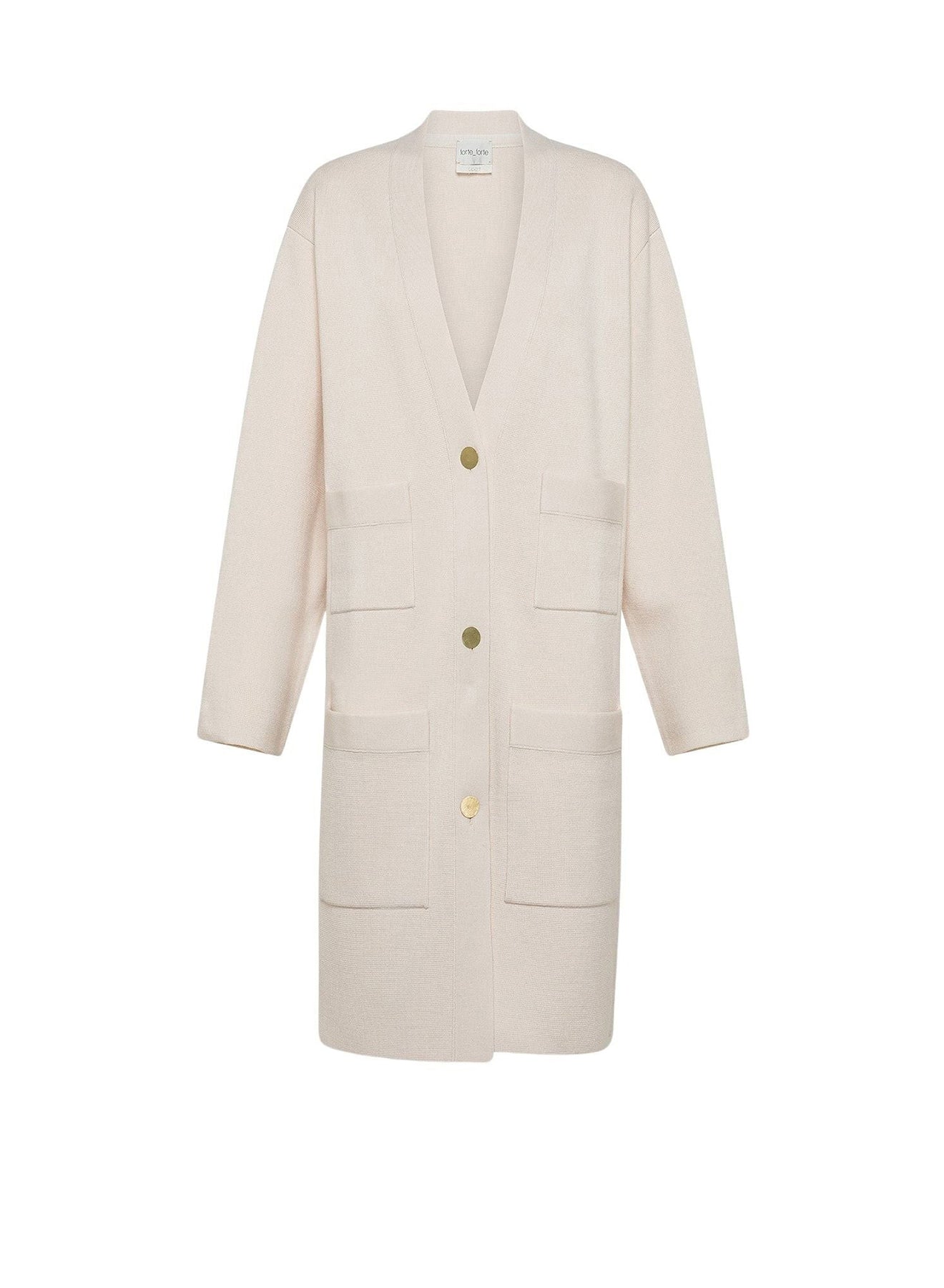 Manteau en laine cachemire mélangé - Ivory