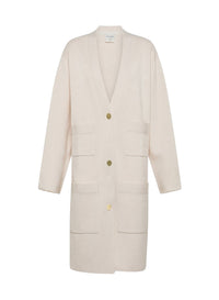 Manteau en laine mélangée - Ivory