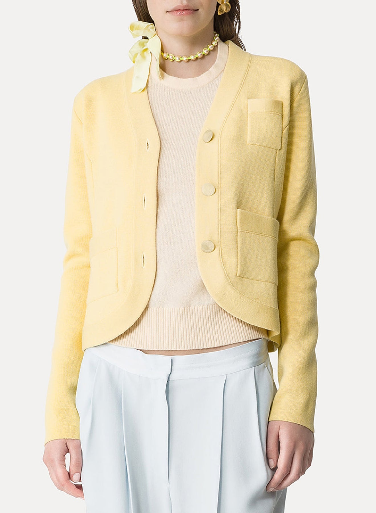 Veste coupe slim en laine - Ananas