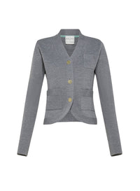 Veste coupe slim en laine - Stone