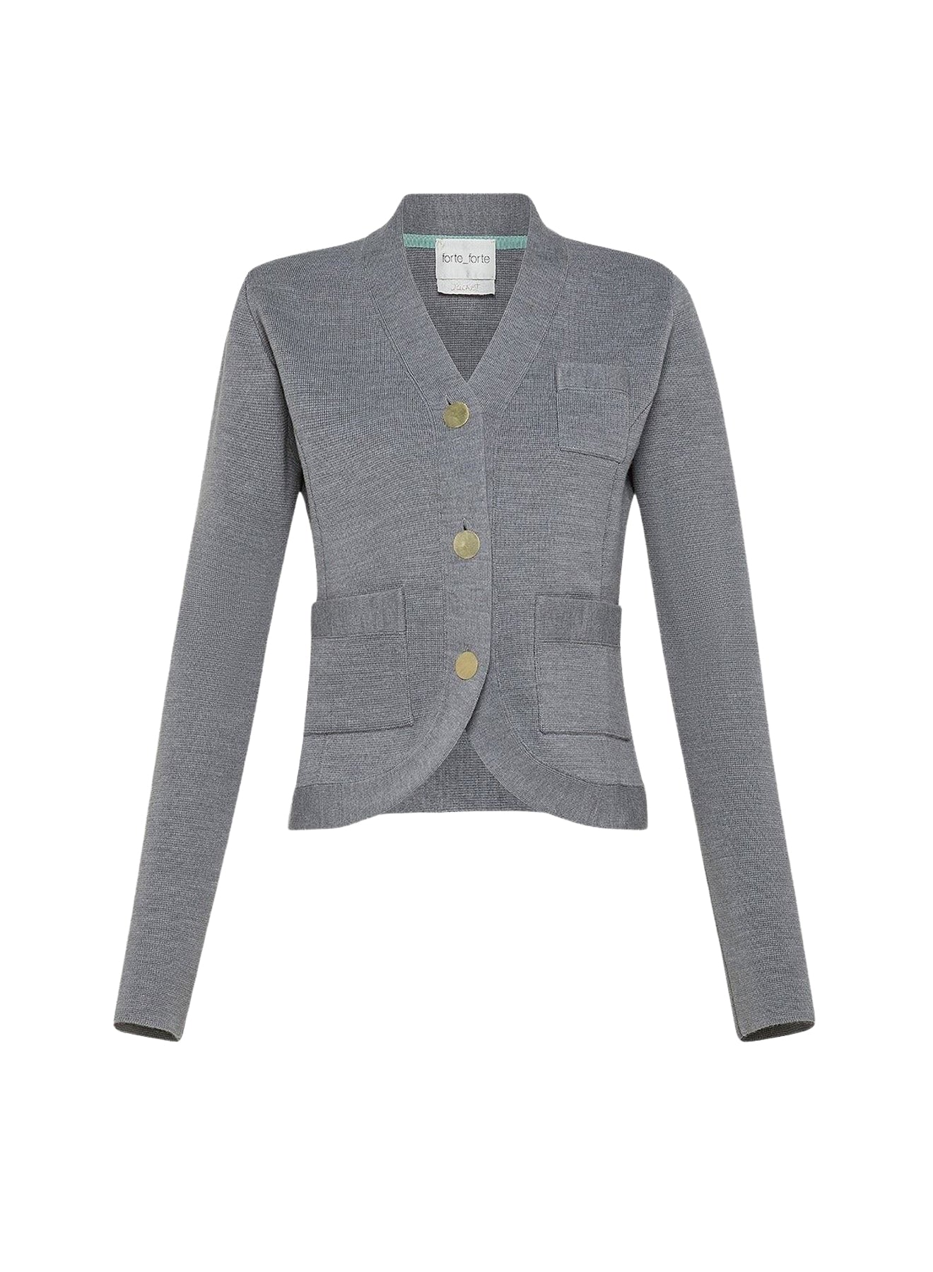 Veste coupe slim en laine - Stone