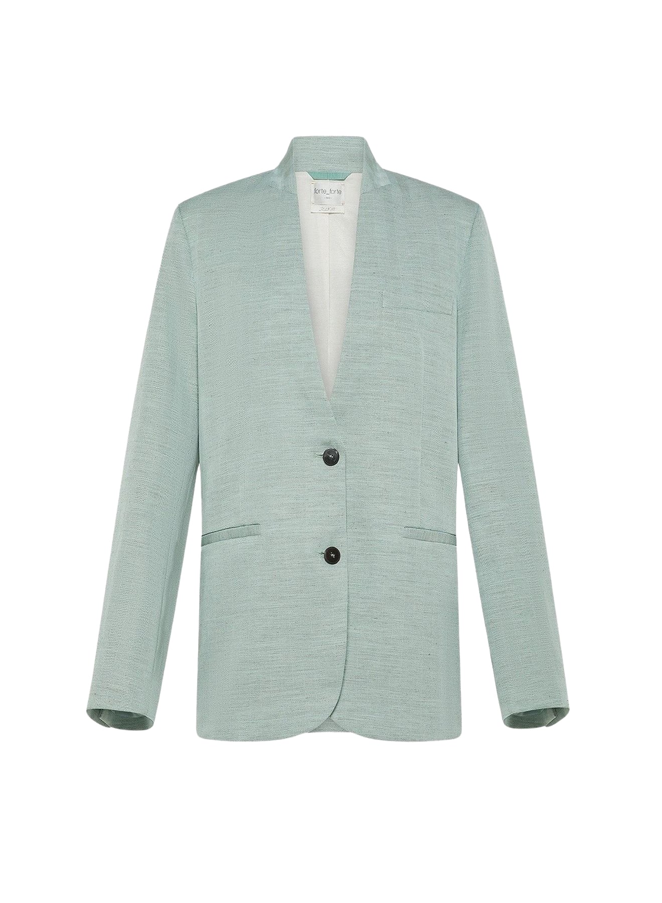 Veste sans col en lin mélangé - Breeze