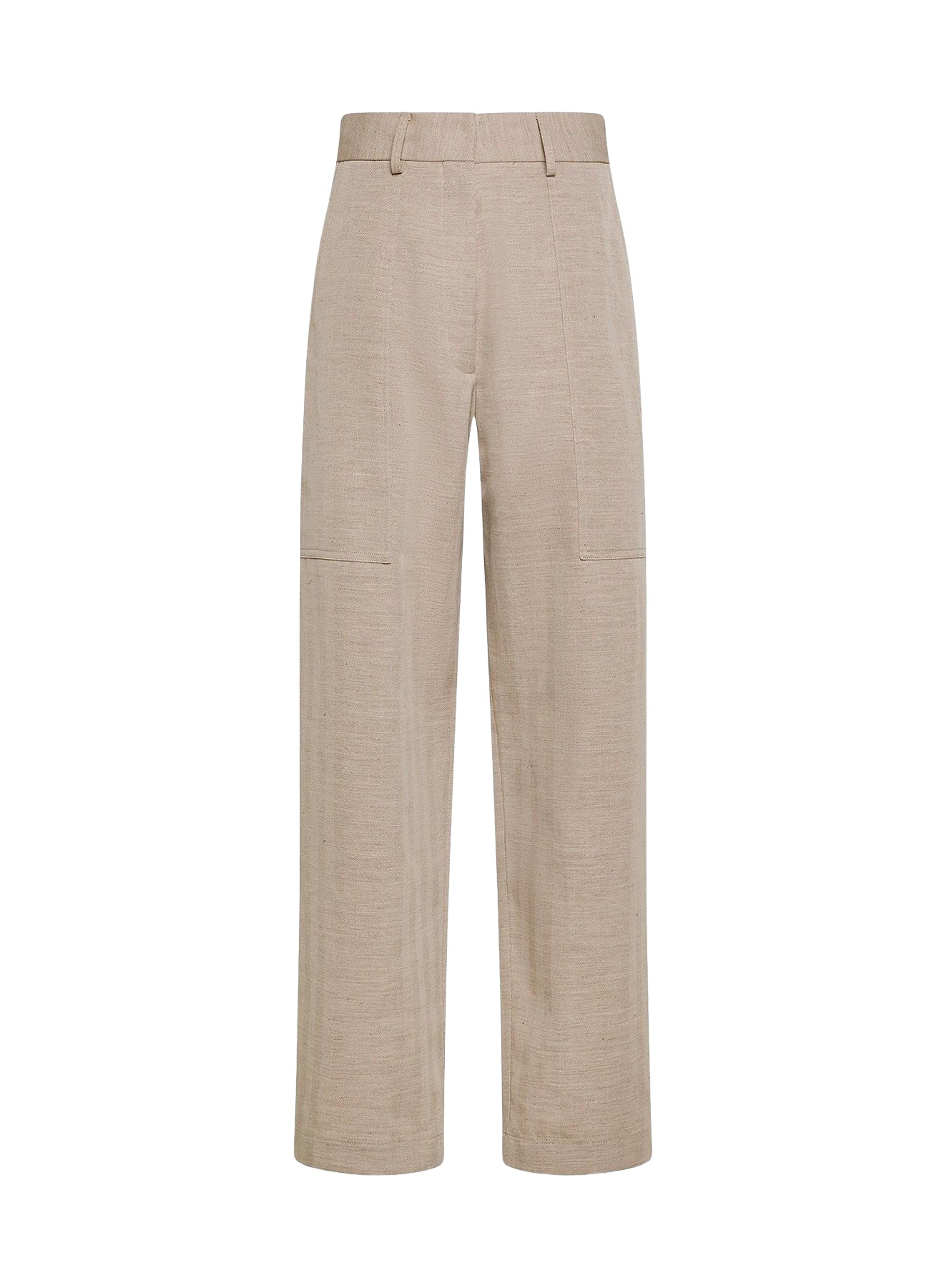 Pantalon cargo en lin mélangé - Dune