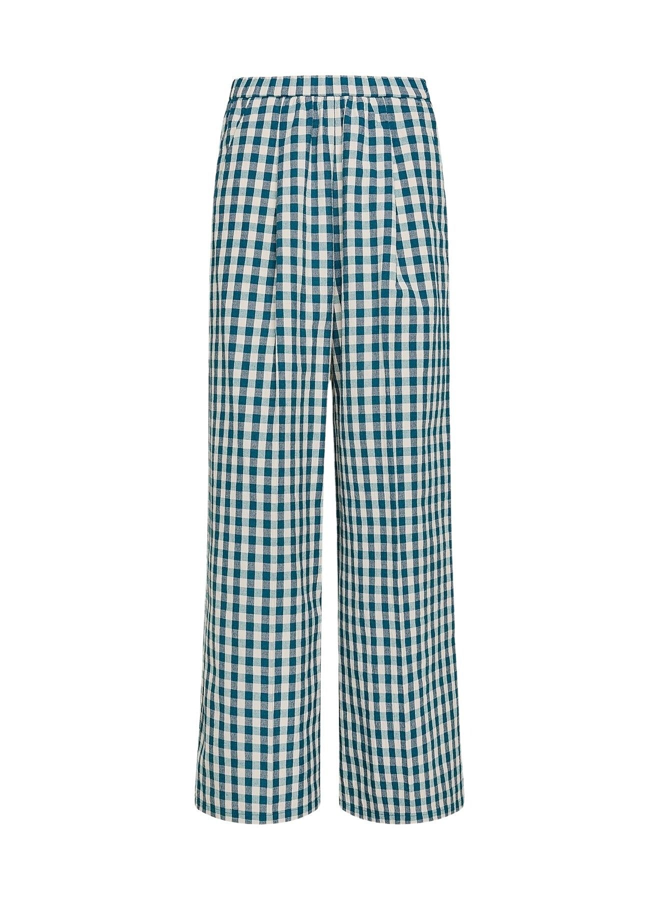 Pantalon palazzo - Peacock